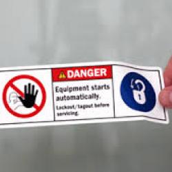 Machinery Safety Signs Labels