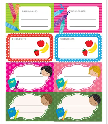 Name Sticker Manufacturer