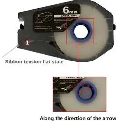 Canon Label Tape Cassette 6mm X 30m (White) Consumable