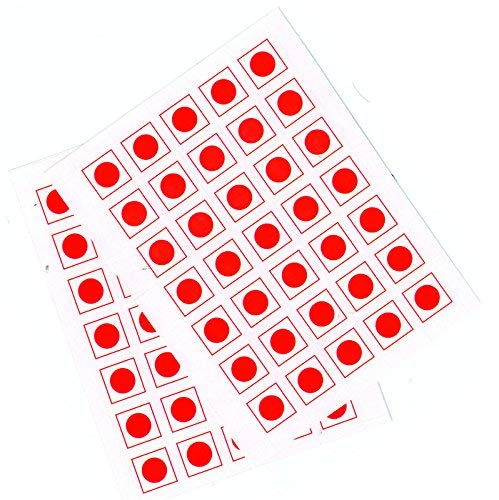 Non Veg Round Sticker Red Dot Label
