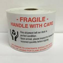 Shipping Care Instructions Stickers