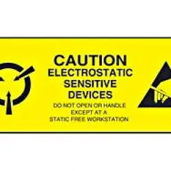 Electrostatic Sign Warning Labels
